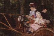 A Woman and a Girl Driving Mary Cassatt